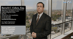 Desktop Screenshot of baruchcohenesq.com